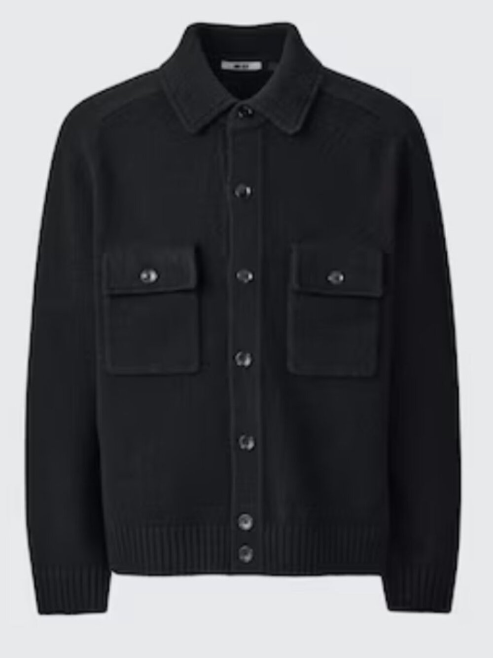 Uniqlo U Unisex Lambswool Knitted Jacket - Black